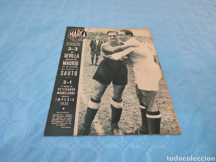 Colecionismo desportivo: 29/02/1944 N&deg; 66. JULI&Aacute;N BERRENDO CAMPE&Oacute;N ESPA&Ntilde;A R.MADRID SEVILLA HOMENAJE A SAUTO GIJ&Oacute;N HOMENAJE A
