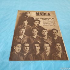 Coleccionismo deportivo: 14/06/1949 N°341. FC BARCELONA HOMENAJE A ESCOLA IRLANDA ESPAÑA TOLOUSE ATLETIC BILBAO SEL MADRID SE