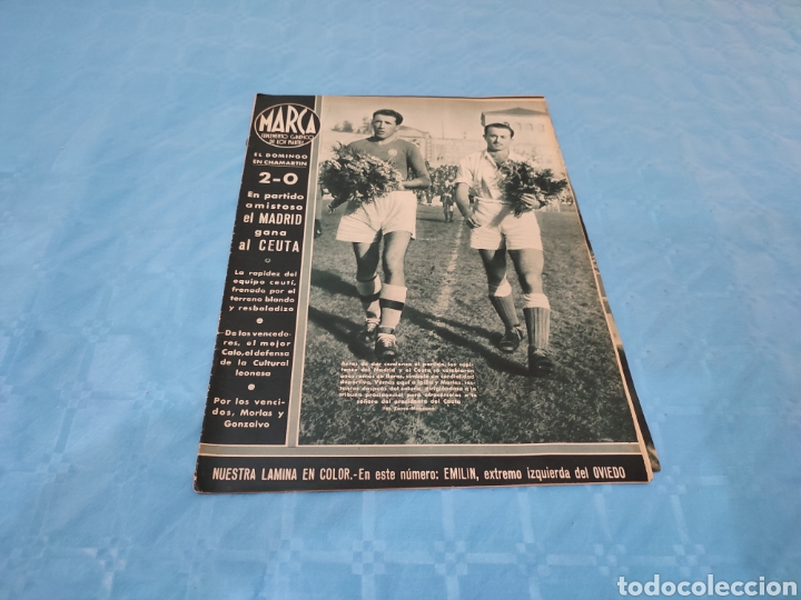 Collectionnisme sportif: 05/01/1942 N&deg; 6. REAL MADRID CEUTA SEVILLA BETIS EMILIN OVIEDO YAKICHIRO SUMA PABLO HERN&Aacute;NDEZ CORONA