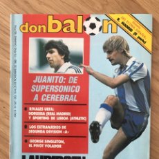 Coleccionismo deportivo: DON BALÓN 527 - FASCÍCULO REAL MADRID - ESPANYOL - JUANITO - COPAS EUROPEAS - MEXICO 86 - FERROL. Lote 320478543