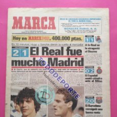 Coleccionismo deportivo: DIARIO MARCA 1987 - REAL MADRID OPORTO COPA DE EUROPA 87/88 RCD ESPANYOL MILAN UEFA. Lote 321421058