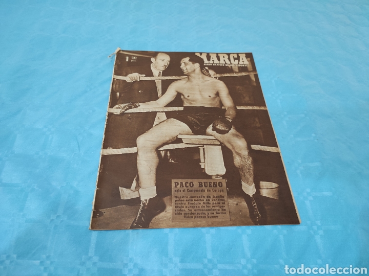 Sammelleidenschaft Sport: 17/02/1948 N&deg; 272. P&Oacute;STER REAL MADRID R.MADRID GIJ&Oacute;N BILBAO VALENCIA BOXEO PACO BUENO FREDDIE MILLS.
