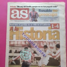 Coleccionismo deportivo: DIARIO AS 1997 RAUL GONZALEZ REAL MADRID ATLETICO LIGA 96/97. Lote 322047383