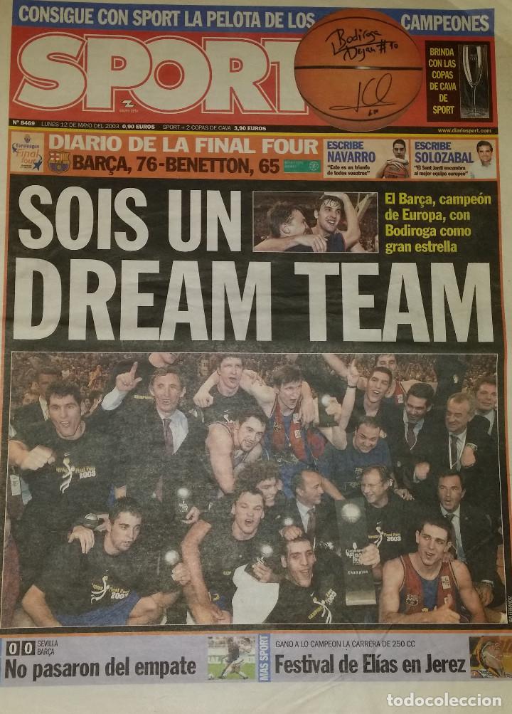 Coleccionismo deportivo: FINAL FOUR 2003 - BAR&Ccedil;A 76 BENETTON 65 - Foto 1