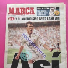 Coleccionismo deportivo: DIARIO MARCA ORIGINAL REAL MADRID CAMPEON DE LIGA 1996/1997-RAUL GONZALEZ TEMPORADA 96/97