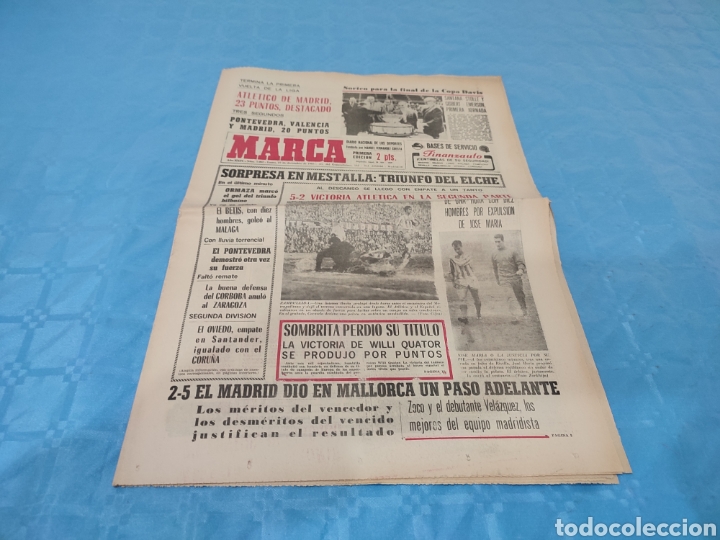Collezionismo sportivo: 27/12/1965. VALENCIA CF ELCHE PONTEVEDRA SEVILLA MALLORCA REAL MADRID RESTO JORNADA LIGA.