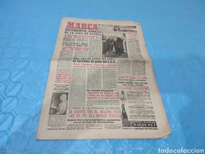 Sammelleidenschaft Sport: 19/11/1958. SCHALKE WOLVERHAMPTON COPA EUROPA PAGAZA MUERTE.