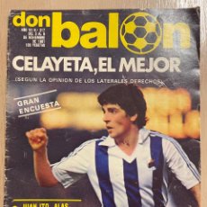 Coleccionismo deportivo: DON BALÓN 317 NOVIEMBRE 1981. CELAYETA. DIEGUITO. ITO Y JUANITO. JUAN ALONSO. GILBERTO.