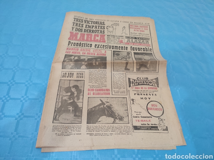 Sports collectibles: 01/12/1963. REAL MADRID CELTIC GLASGOW COPA EUROPA JUVENTUS AT MADRID COPA FERIAS.