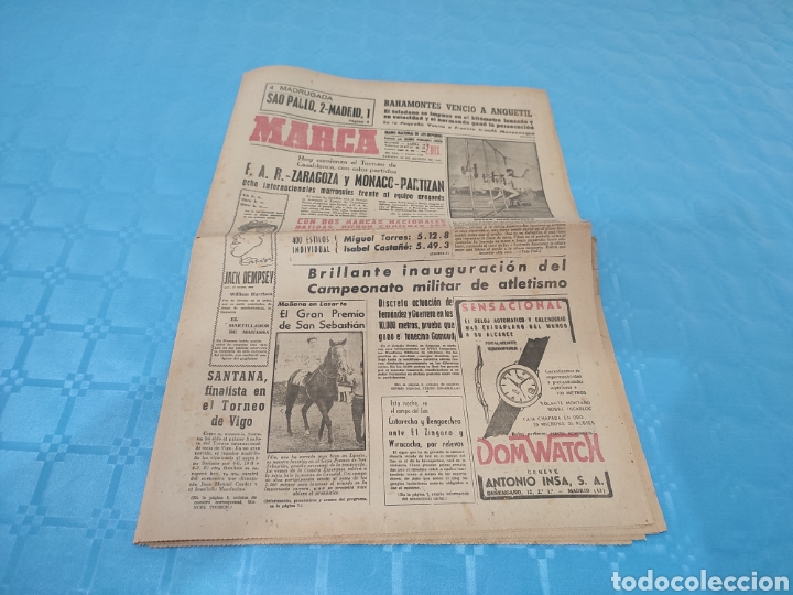 Colecionismo desportivo: 24/08/1963. ZARAGOZA VS FAR TORNEO CASABLANCA SAO PAULO REAL MADRID ESPECIAL JACK DEMPSEY REAL MURCI