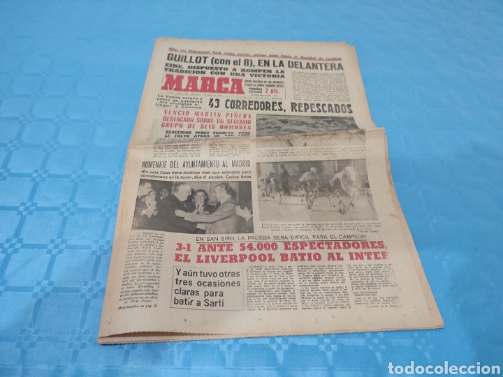 Sammelleidenschaft Sport: 05/05/1965. LIVERPOOL INTER MIL&Aacute;N COPA EUROPA BILBAO FERENCVAROS COPA FERIAS.