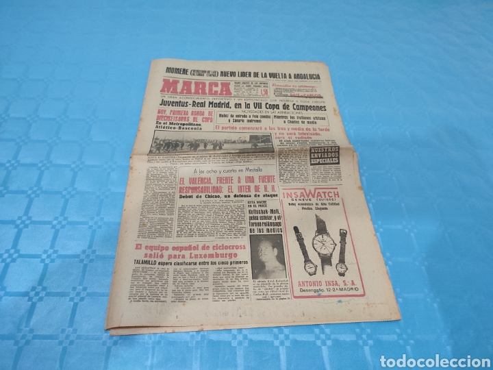 Colecionismo desportivo: 14/02/1962. JUVENTUS R.MADRID COPA EUROPA VALENCIA INTER MIL&Aacute;N COPA FERIAS.