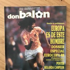 Coleccionismo deportivo: DON BALÓN 664 - POSTER HOLANDA CAMPEÓN - DOSSIER EURO 88 - GULLIT - RACING - FINAL JUVENIL MADRID