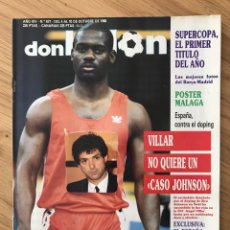 Coleccionismo deportivo: DON BALÓN 677 - POSTER MALAGA - ESPANYOL - SUPERCOPA MADRID CAMPEÓN - MARADONA - SPORTING - ALZIRA. Lote 326031203