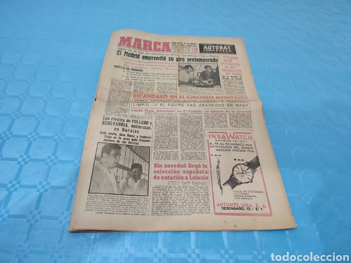 Colecionismo desportivo: 17/08/1962. C&Oacute;RDOBA CF BURGOS ARENAS DE GUECHO BOXEO FOLLEDO GINO ROSSI.