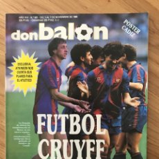 Coleccionismo deportivo: DON BALÓN 681 - POSTER CADIZ - CRUYFF BARCELONA - VALENCIA - REAL - ATHLETIC- C. EUROPEAS - ZARAGOZA. Lote 326761118
