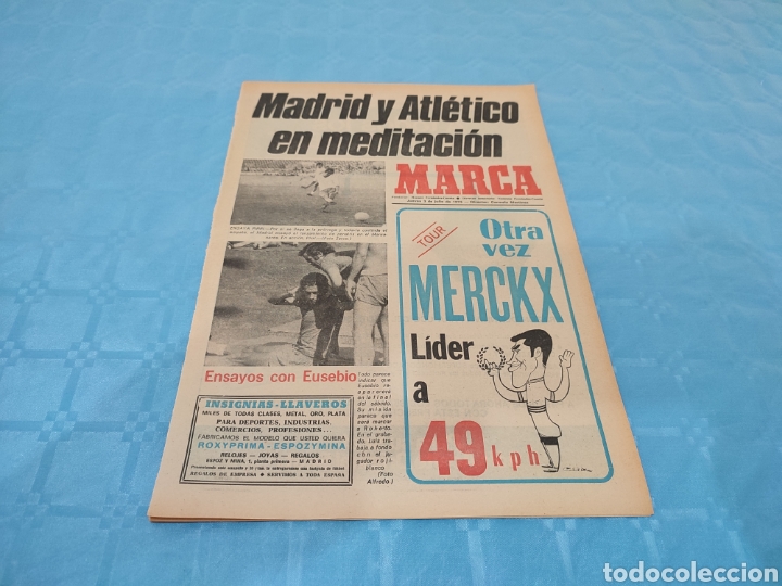 Colecionismo desportivo: 03/07/1975. TOUR MERCKX BOXEO URTAIN CAMPE&Oacute;N VALENCIA CF.