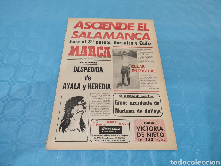Collezionismo sportivo: 20/05/1974. SALAMANCA H&Eacute;RCULES BURGOS JORNADA 2&deg; DIVISI&Oacute;N PSV FC BARCELONA QUINI MUSEO CERA.