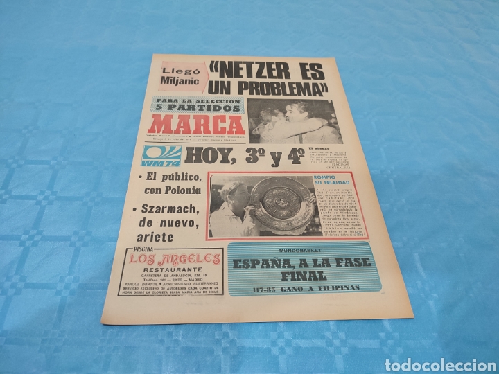 Sammelleidenschaft Sport: 06/07/1974. MUNDIAL M&Uacute;NICH 74 BRASIL POLONIA 3ER PUESTO BALONCESTO MUNDOBASKET ESPA&Ntilde;A ESTADOS UNIDOS