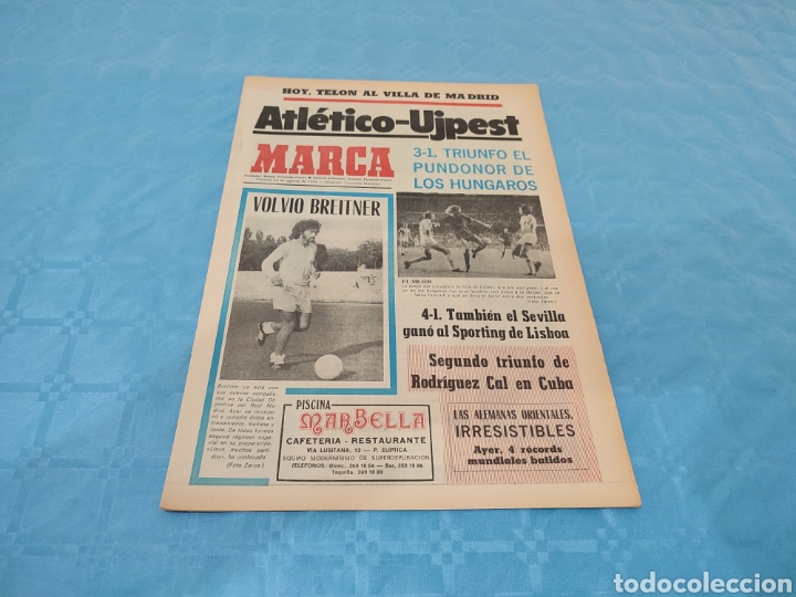 Sammelleidenschaft Sport: 23/08/1974. TROFEO VILLA MADRID UJPEST ESTRELLA ROJA TROFEO NARANJA RABA VASAS PSV D'ALESSANDRO.