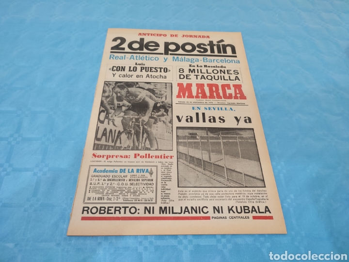 Collezionismo sportivo: 25/09/1976. GUTI SARABIA ATHLETIC BILBAO RICO LOGRO&Ntilde;EZ