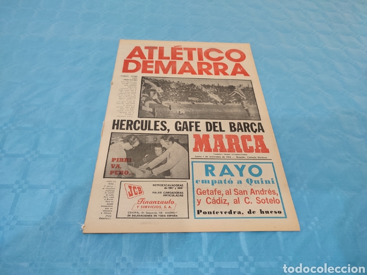 Collectionnisme sportif: 01/11/1976. BARCELONA H&Eacute;RCULES ELCHE AT MADRID SALAMANCA BURGOS RESTO JORNADA LIGA.