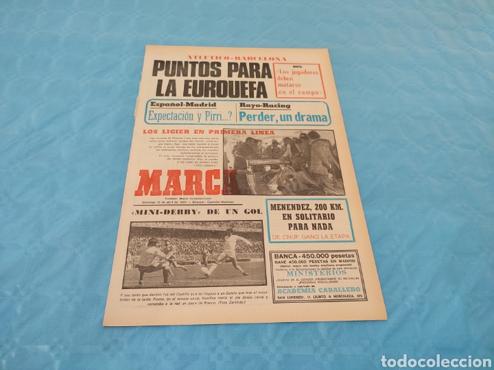 Collectionnisme sportif: 29/04/1979. CASTILLA GETAFE C&Aacute;DIZ ALAV&Eacute;S AT MADRID RUBIO.
