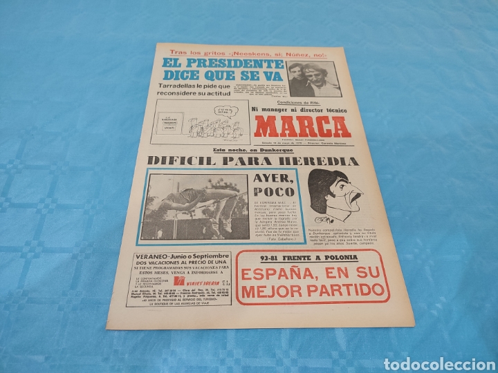 Collectionnisme sportif: 19/05/1979. PREEUROPEO BALONCESTO ESPA&Ntilde;A POLONIA FC BARCELONA NEESKENS VALENCIA CF SANTANDER KEMPES.