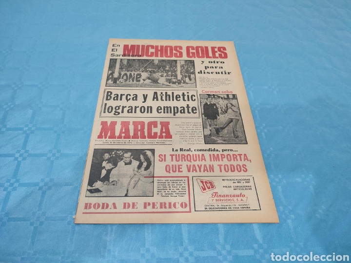 Collezionismo sportivo: 15/03/1976. SANTANDER AT MADRID H&Eacute;RCULES BARCELONA VALENCIA ZARAGOZA RESTO JORNADA LIGA.