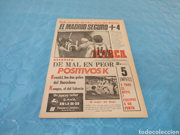 Colecionismo desportivo: 09/10/1978. H&Eacute;RCULES FC BARCELONA LAS PALMAS REAL MADRID BURGOS VALENCIA RESTO JORNADA LIGA.