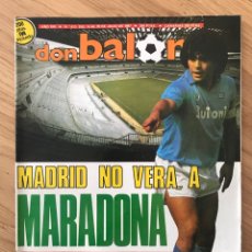 Coleccionismo deportivo: DON BALÓN 613 - POSTER SEGUNDA - MARADONA - BARÇA - ATHLETIC - BETIS - SPORTING - CRUYFF - DEPORTIVO. Lote 329336543