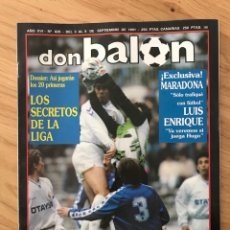 Coleccionismo deportivo: DON BALÓN 828 - POSTER BARÇA - LUIS ENRIQUE - QUINTA - DEPORTIVO - MARADONA - PREMIER - LIGA - CADIZ