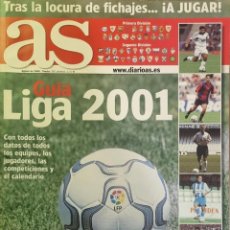 Coleccionismo deportivo: REVISTA AS - GUIA LIGA 2001. Lote 335929093