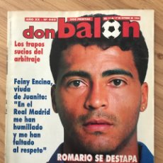 Coleccionismo deportivo: DON BALÓN 989 - POSTER HAGI - ROMARIO - HÉRCULES - COLE - PRESOV - JUANITO - BARCELONA