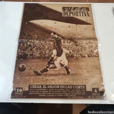 Coleccionismo deportivo: F-X. VIDA DEPORTIVA, N°. 338, 1952, CÉSAR, EL MEJOR EN LAS CORTS.. Lote 338724948