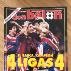 Coleccionismo deportivo: DON BALÓN 968 - BARCELONA CAMPEÓN POSTER - PRÉVIO FINAL CHAMPIONS MILÁN - BETIS - USA 94 FINAL UEFA. Lote 341435658