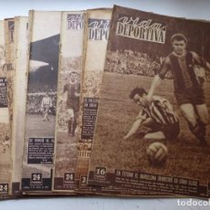Coleccionismo deportivo: VIDA DEPORTIVA - 20 REVISTAS, AÑOS 1950 - KUBALA, TENIS WINBLEDON, RAMALLETS, VER FOTOS ADICIONALES. Lote 346595058