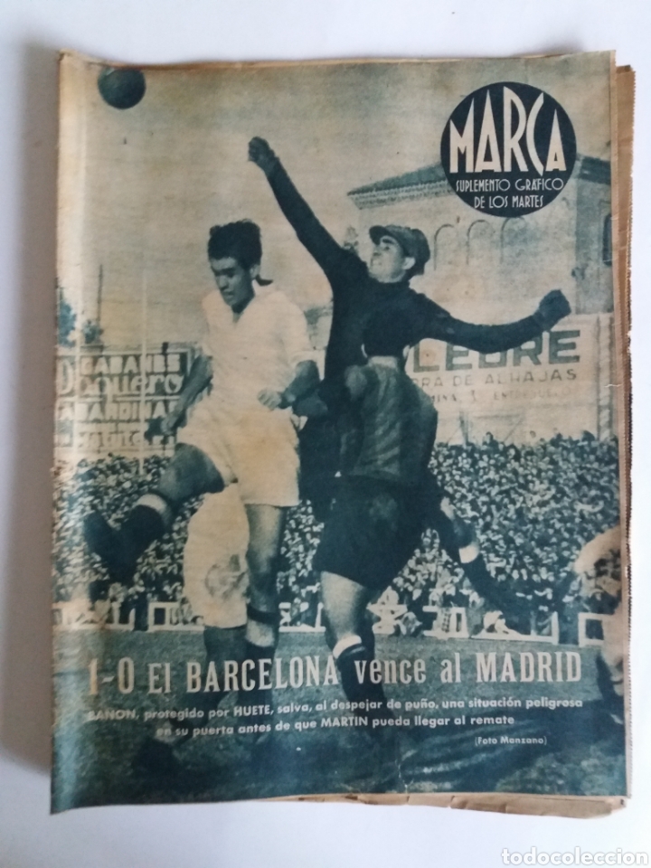 Collezionismo sportivo: MARCA SUPLEMENTO GR&Aacute;FICO DE LOS MARTES. ENERO 1944