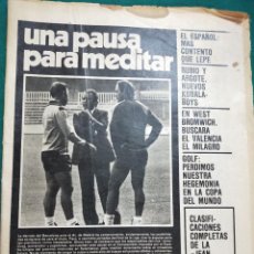 Coleccionismo deportivo: EL MUNDO DEPORTIVO, Nº 17162. EL BARÇA COMPROMETE LA LIGA TRAS SU DERROTA..... 6 DICIEMBRE 1978. Lote 351360659