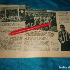 Coleccionismo deportivo: RECORTE : FUTBOL : ATHLETIC : CHACHO, AROCHA, GABILONDO, ELICEGUI. MARCA, DCMBRE 1949