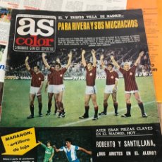 Coleccionismo deportivo: REVISTA AS COLOR 327. 23 AGOSTO 1977. PÓSTER SPORTING DE GIJÓN. Lote 355823920