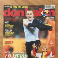 Coleccionismo deportivo: DON BALÓN 1812 - POSTER INIESTA - MUNDIAL 2010 - ESPAÑA - XAVI - CAMACHO - URUGUAY - SELECCION