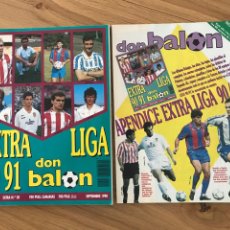 Coleccionismo deportivo: DON BALÓN EXTRA LIGA NÚMERO 20 TEMPORADA 90/91 + APÉNDICE 1990/1991. Lote 356959405