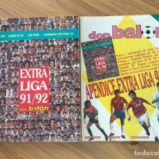 Coleccionismo deportivo: DON BALÓN EXTRA LIGA NÚMERO 21 TEMPORADA 91/92 + APÉNDICE EXTRA LIGA 1991/1992. Lote 357044495
