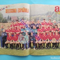 Coleccionismo deportivo: REVISTA AS COLOR Nº 225 1990 - SUPLEMENTO ESPECIAL MUNDIAL ITALIA 90 - POSTER SELECCION ESPAÑOLA. Lote 357127935