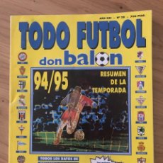 Coleccionismo deportivo: DON BALÓN EXTRA NÚMERO 28 TODO FÚTBOL TEMPORADA 94/95 1994-1995. Lote 358074745