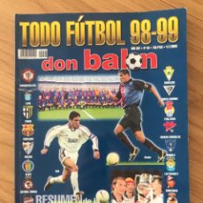 Coleccionismo deportivo: DON BALÓN EXTRA NÚMERO 46 TODO FÚTBOL TEMPORADA 98/99 1998-1999. Lote 358118225