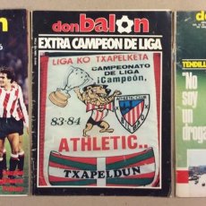 Coleccionismo deportivo: DON BALÓN N° 395, EXTRA CAMPEÓN DE LIGA Y 396 (1983). 3 REVISTAS ATHLETIC CLUB DE BILBAO CAMPEÓN
