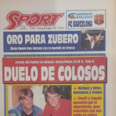 Collezionismo sportivo: DIARIO SPORT - N° 4937 - 8 DE AGOSTO DE 1993