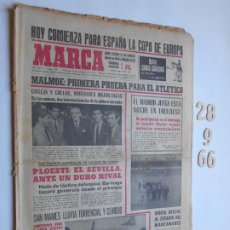 Coleccionismo deportivo: PERIODICO MARCA 28 SEPTIEMBRE 1966 COMIENZA LA COPA DE EUROPA